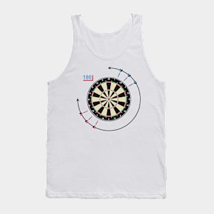 Darts board with arrows Tank Top